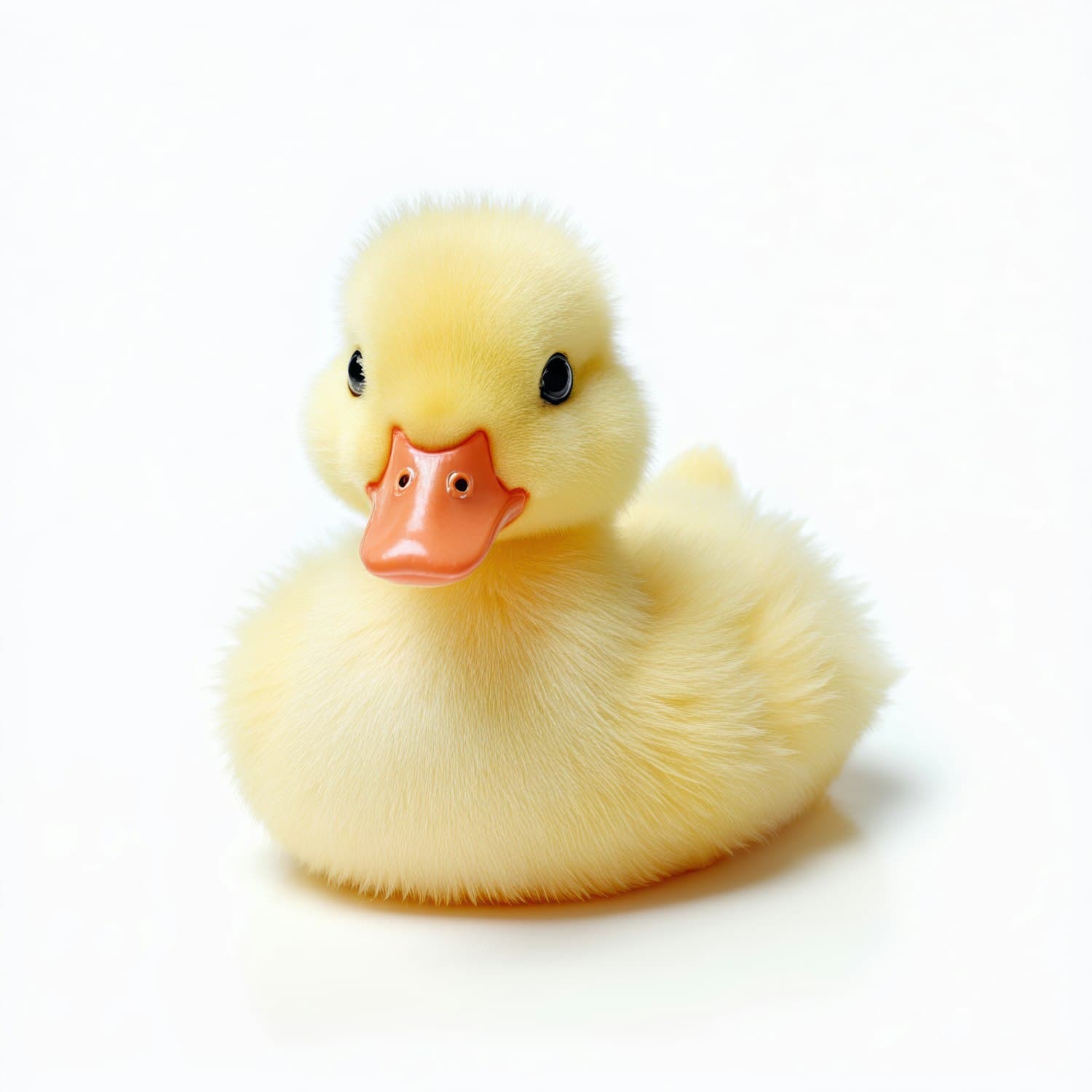 A fluffy yellow duckling sitting on its own